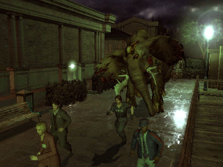 Resident Evil Outbreak’s sequel, File #2, has zombie elephants. Not zombie elephants covered in oozing eyes and phallic mouth extensions. Just elephants—but zombified.